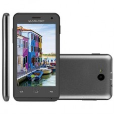 SMARTPHONE MULTILASER MS40 PRETO 4GB DUAL SIM 3G CAM 5MP 